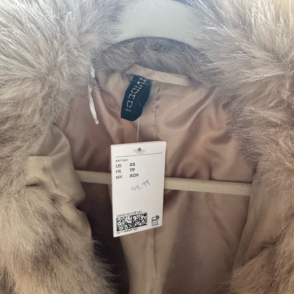 H&M Brown Faux Fur Coat (this season) - Picture 3 of 5